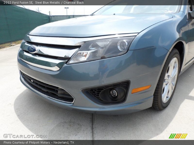 Steel Blue Metallic / Charcoal Black 2012 Ford Fusion SE
