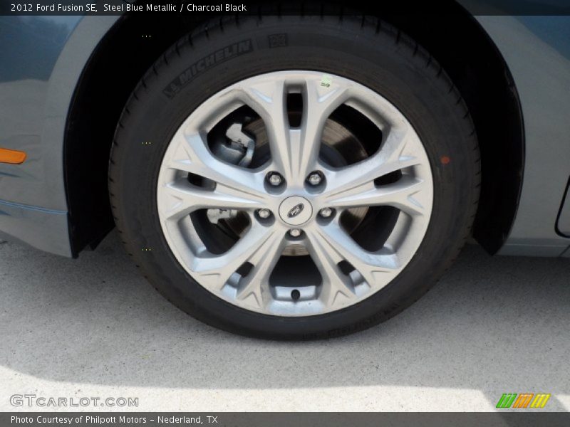 Steel Blue Metallic / Charcoal Black 2012 Ford Fusion SE