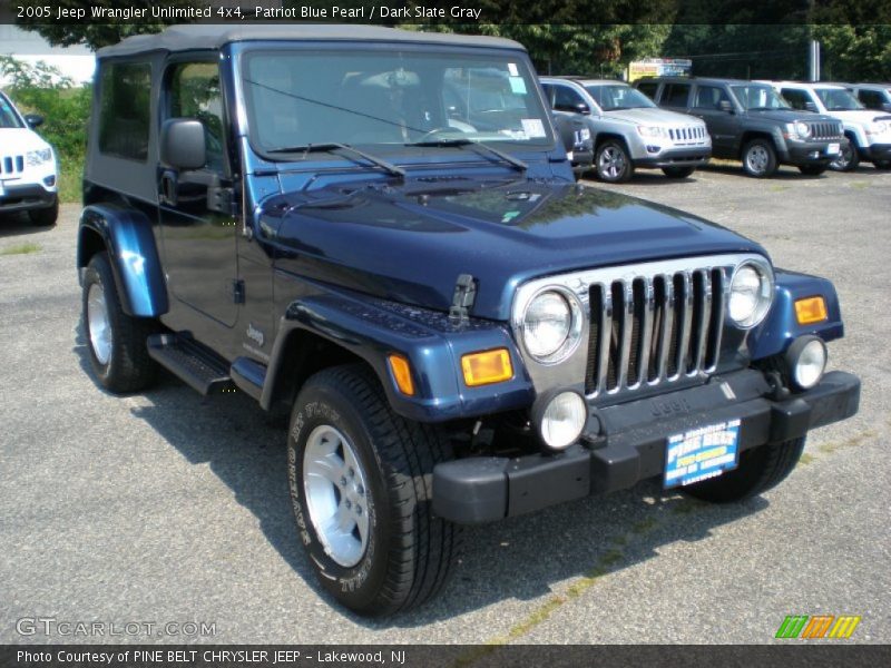 Patriot Blue Pearl / Dark Slate Gray 2005 Jeep Wrangler Unlimited 4x4