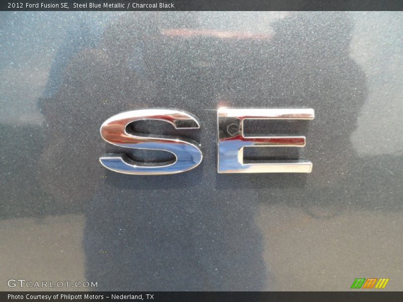 Steel Blue Metallic / Charcoal Black 2012 Ford Fusion SE