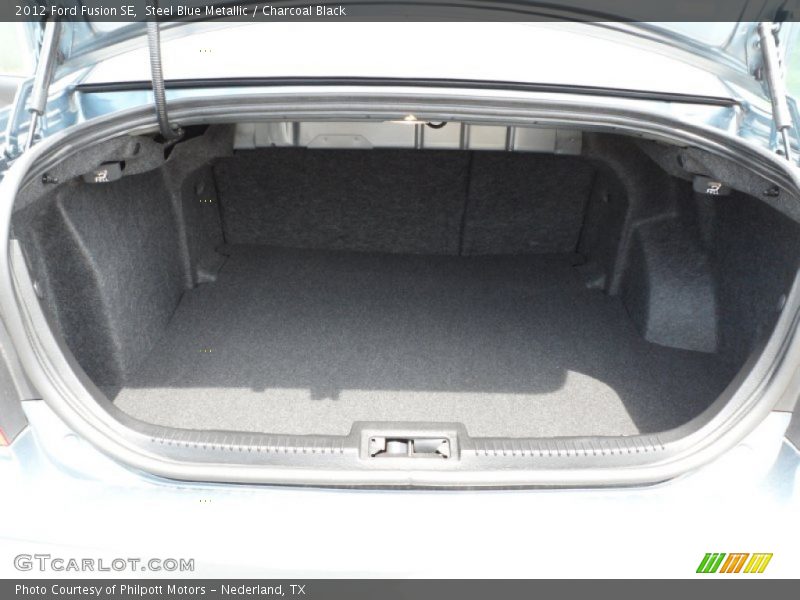 Steel Blue Metallic / Charcoal Black 2012 Ford Fusion SE