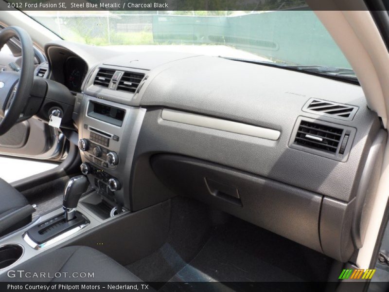 Steel Blue Metallic / Charcoal Black 2012 Ford Fusion SE