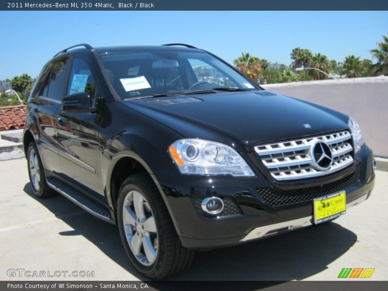 Black / Black 2011 Mercedes-Benz ML 350 4Matic