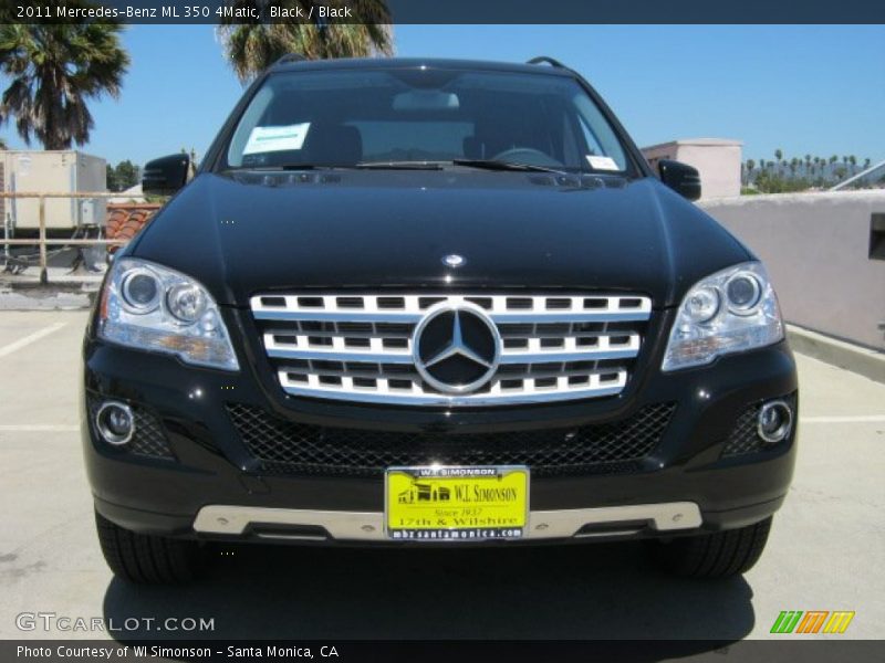 Black / Black 2011 Mercedes-Benz ML 350 4Matic