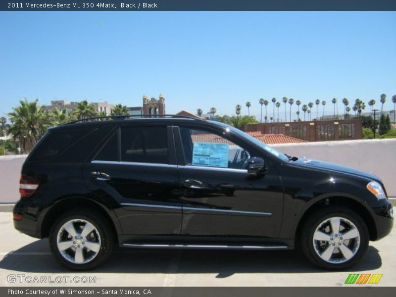 Black / Black 2011 Mercedes-Benz ML 350 4Matic