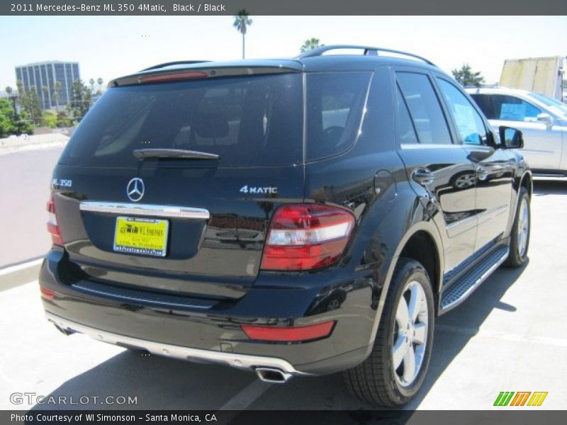 Black / Black 2011 Mercedes-Benz ML 350 4Matic
