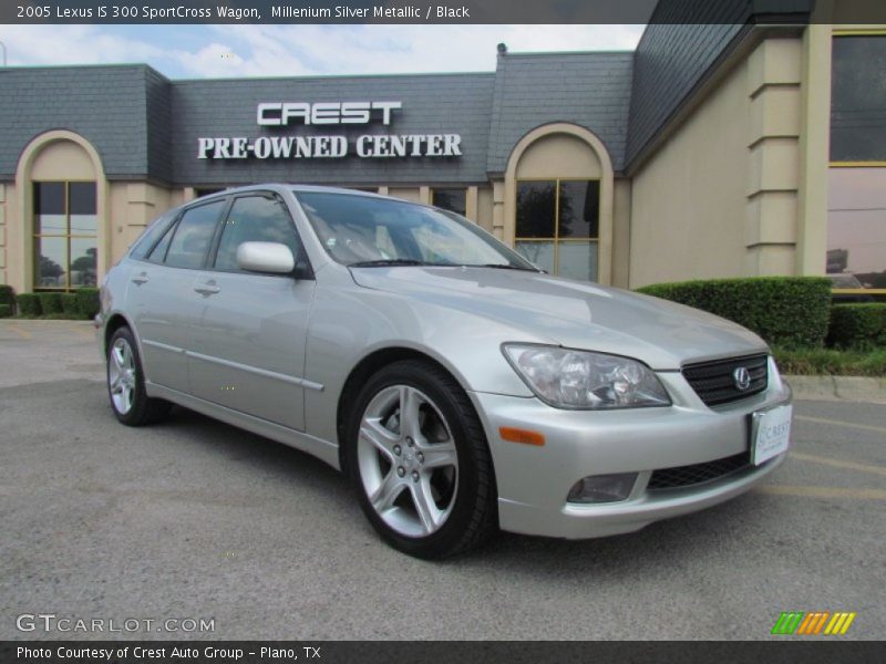 Millenium Silver Metallic / Black 2005 Lexus IS 300 SportCross Wagon