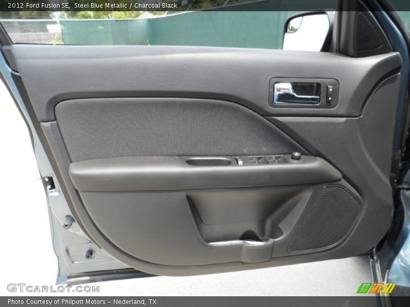 Steel Blue Metallic / Charcoal Black 2012 Ford Fusion SE