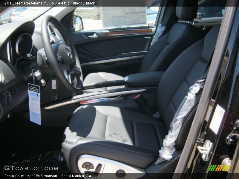 Black / Black 2011 Mercedes-Benz ML 350 4Matic