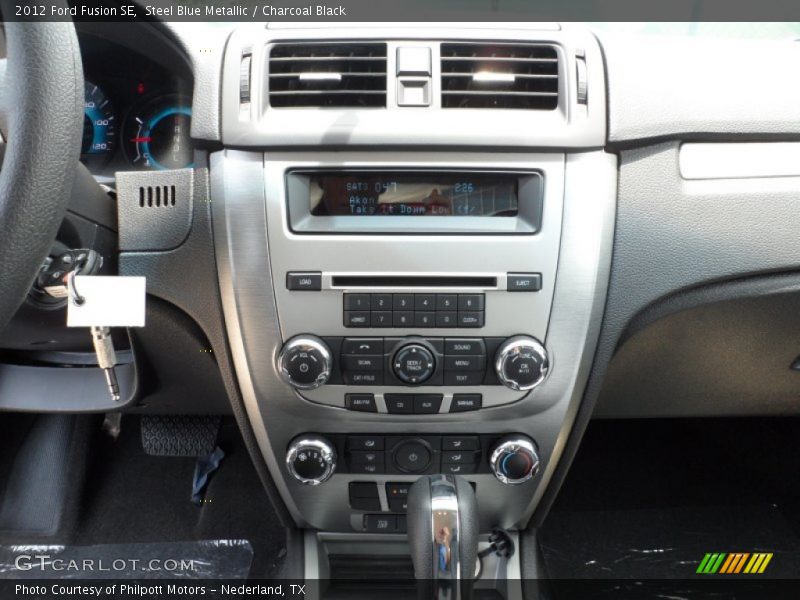 Steel Blue Metallic / Charcoal Black 2012 Ford Fusion SE