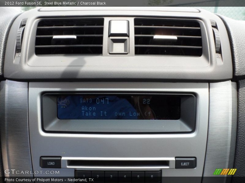 Steel Blue Metallic / Charcoal Black 2012 Ford Fusion SE
