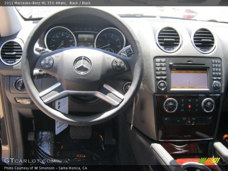 Black / Black 2011 Mercedes-Benz ML 350 4Matic
