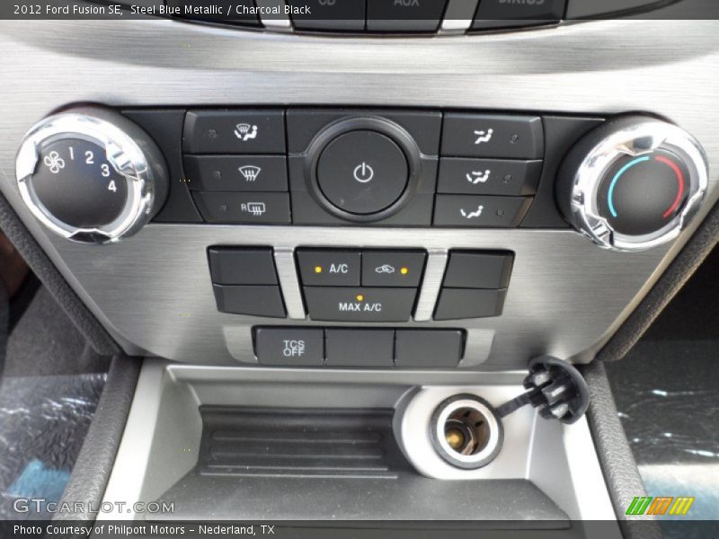 Steel Blue Metallic / Charcoal Black 2012 Ford Fusion SE