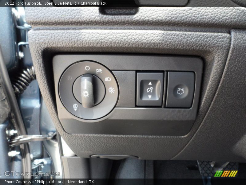 Steel Blue Metallic / Charcoal Black 2012 Ford Fusion SE