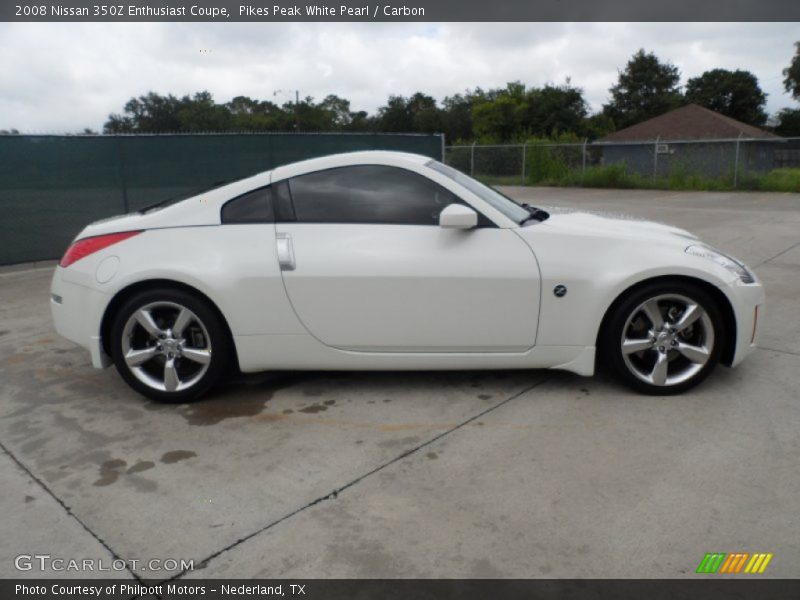 Pikes Peak White Pearl / Carbon 2008 Nissan 350Z Enthusiast Coupe