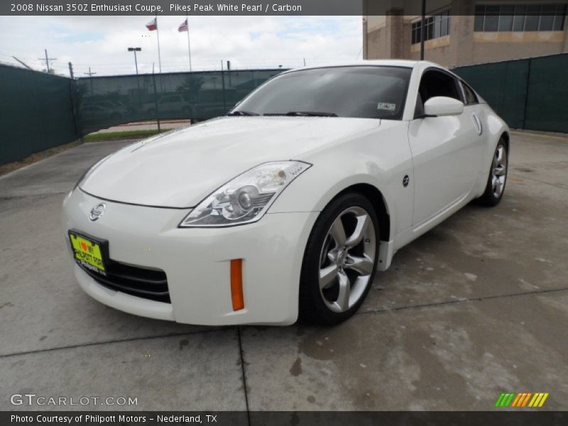 Pikes Peak White Pearl / Carbon 2008 Nissan 350Z Enthusiast Coupe