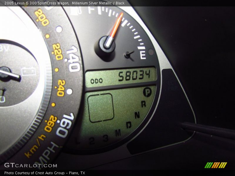 Millenium Silver Metallic / Black 2005 Lexus IS 300 SportCross Wagon