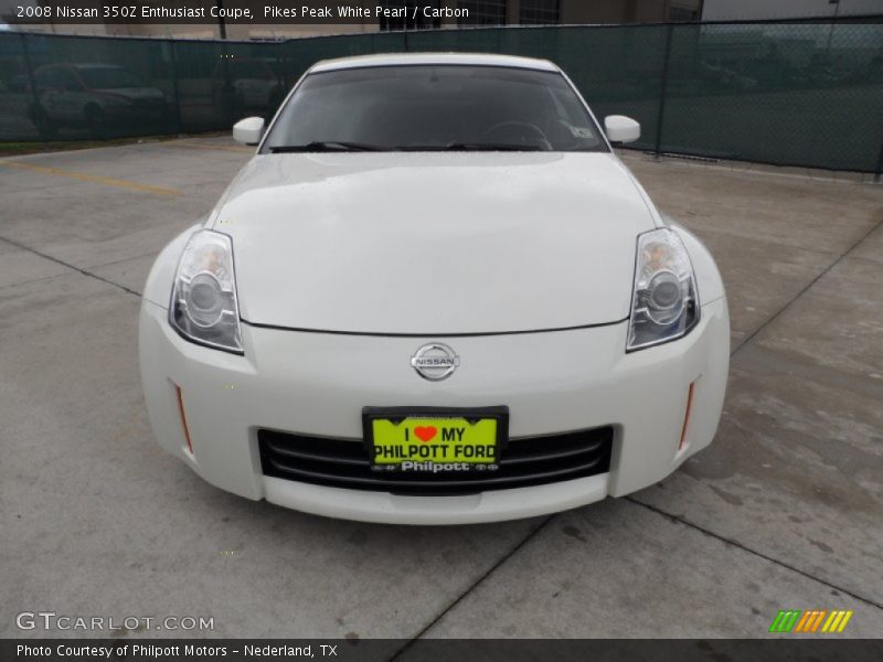 Pikes Peak White Pearl / Carbon 2008 Nissan 350Z Enthusiast Coupe