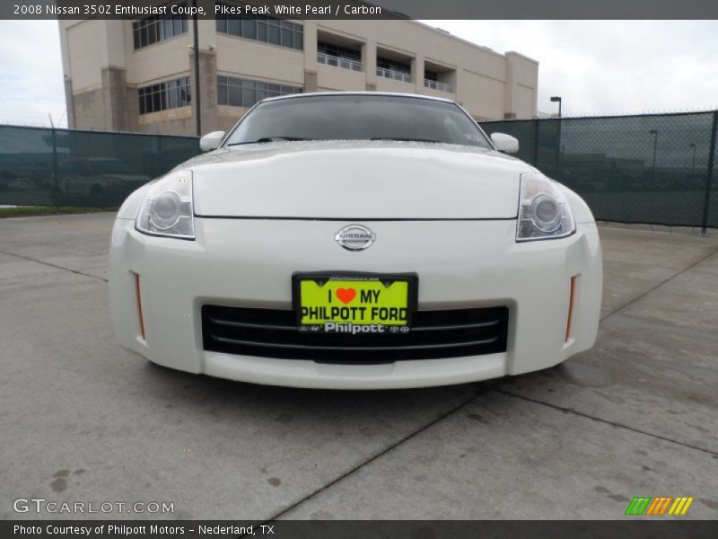 Pikes Peak White Pearl / Carbon 2008 Nissan 350Z Enthusiast Coupe