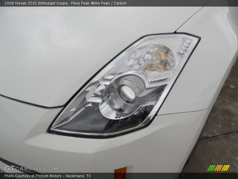 Pikes Peak White Pearl / Carbon 2008 Nissan 350Z Enthusiast Coupe