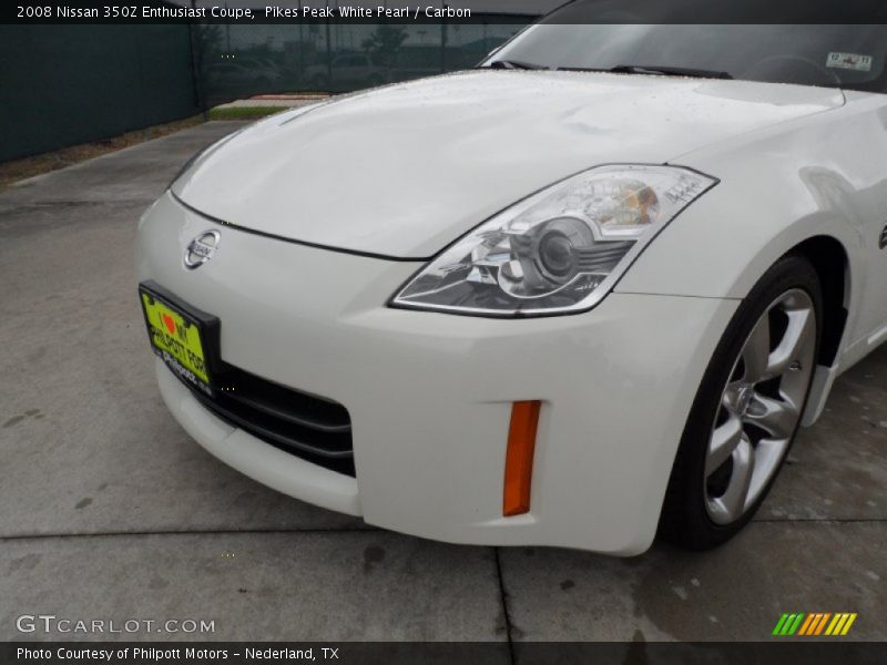 Pikes Peak White Pearl / Carbon 2008 Nissan 350Z Enthusiast Coupe