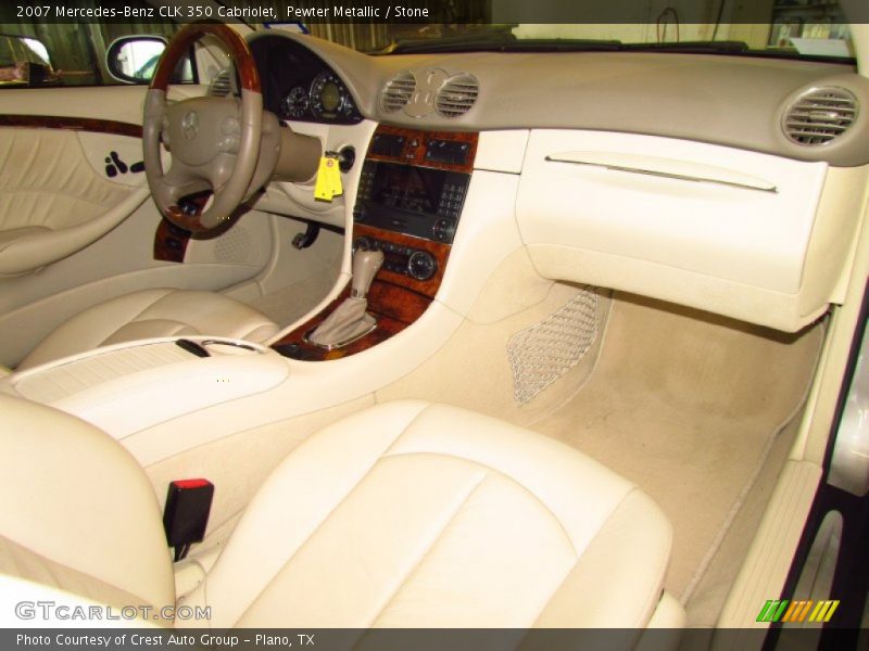 Pewter Metallic / Stone 2007 Mercedes-Benz CLK 350 Cabriolet