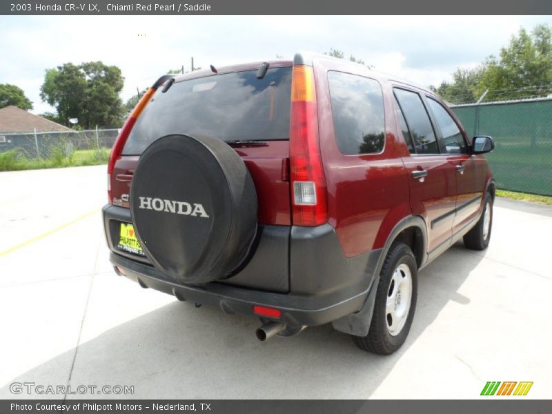 Chianti Red Pearl / Saddle 2003 Honda CR-V LX