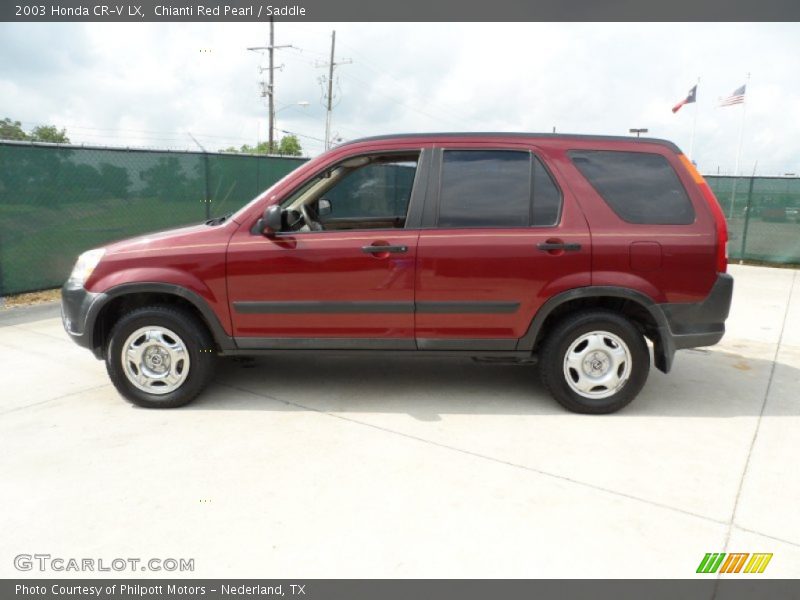 Chianti Red Pearl / Saddle 2003 Honda CR-V LX