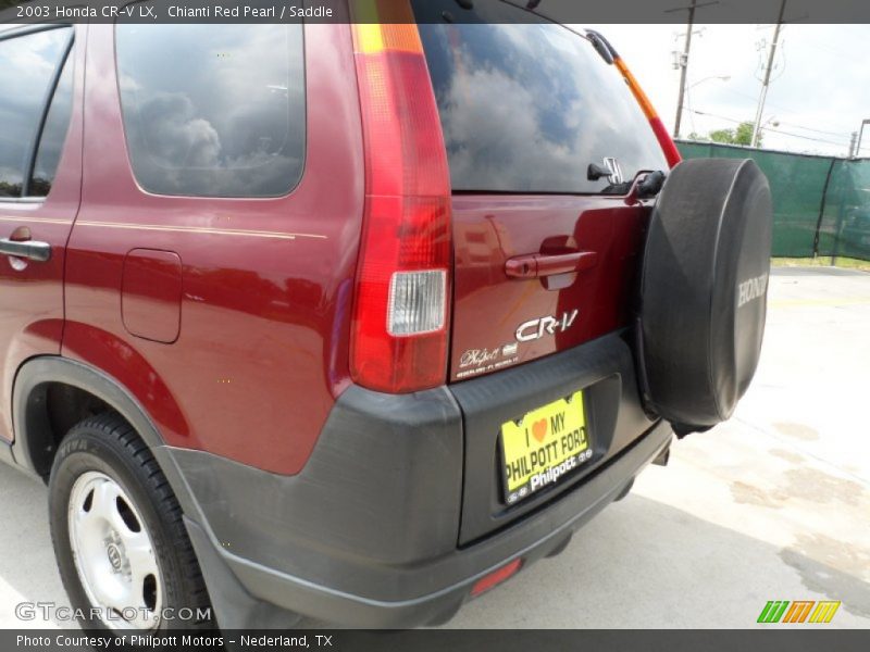 Chianti Red Pearl / Saddle 2003 Honda CR-V LX