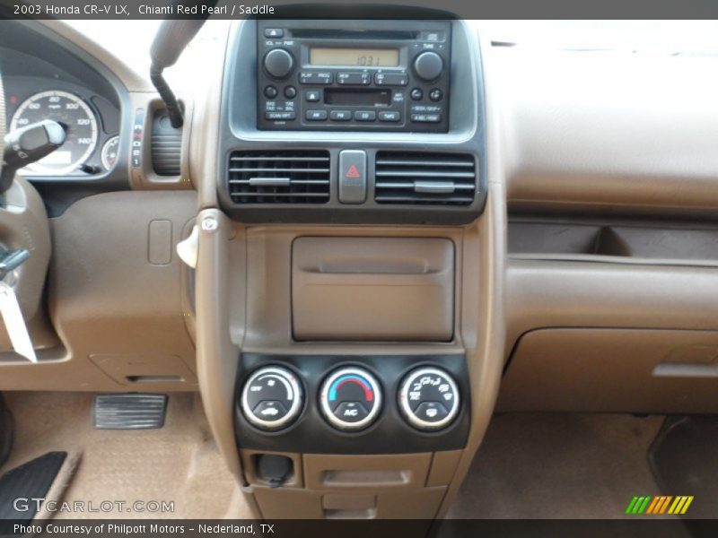 Chianti Red Pearl / Saddle 2003 Honda CR-V LX