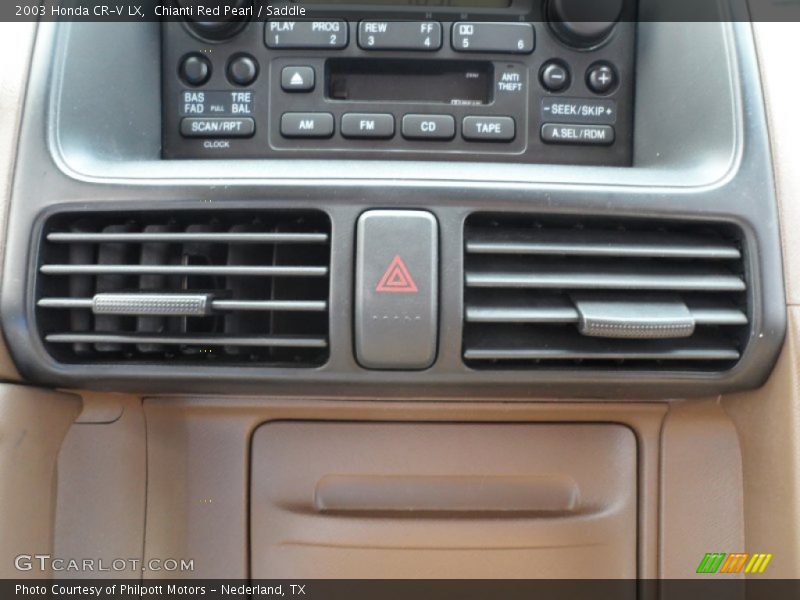 Chianti Red Pearl / Saddle 2003 Honda CR-V LX