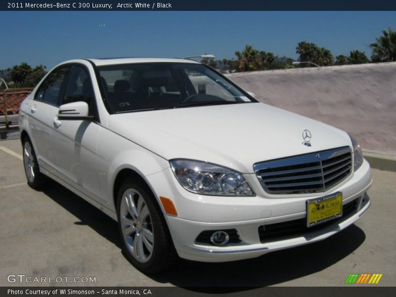 Arctic White / Black 2011 Mercedes-Benz C 300 Luxury