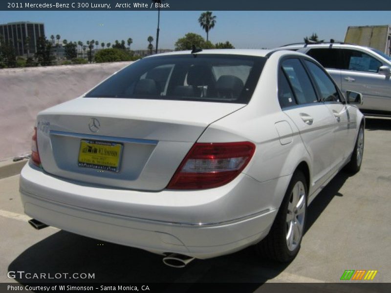 Arctic White / Black 2011 Mercedes-Benz C 300 Luxury