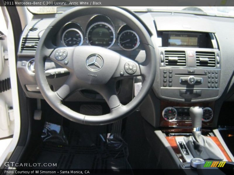 Arctic White / Black 2011 Mercedes-Benz C 300 Luxury