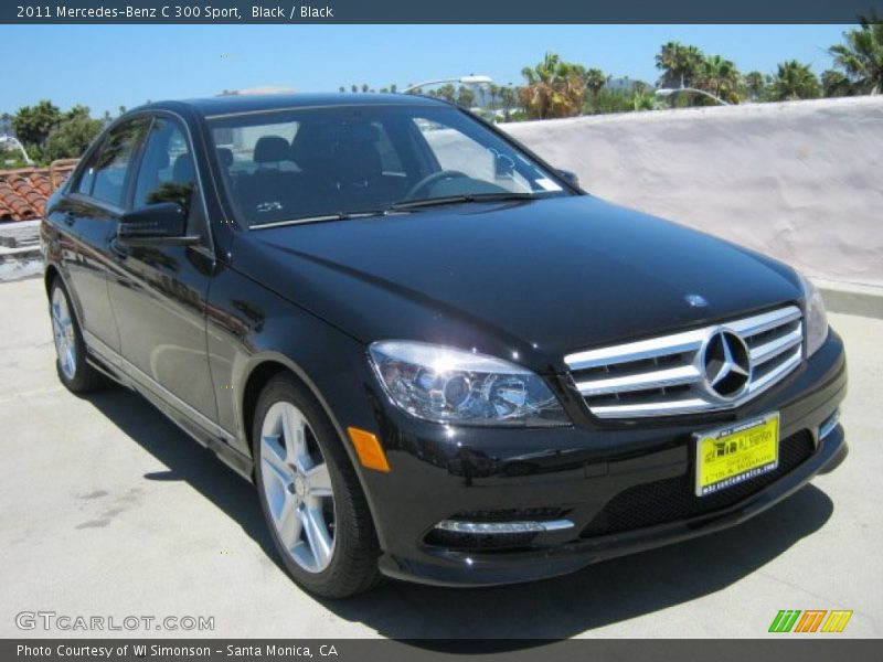 Black / Black 2011 Mercedes-Benz C 300 Sport