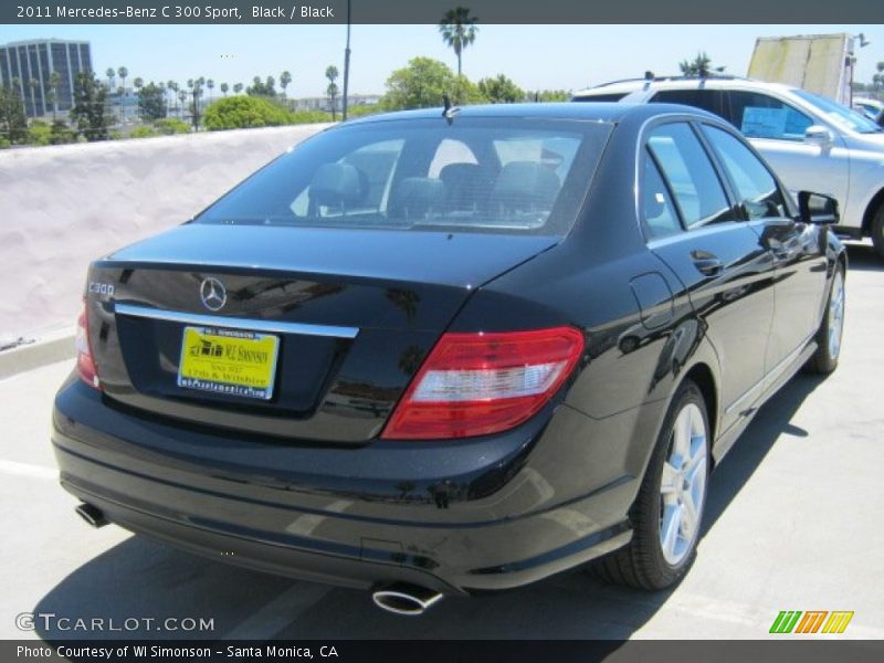 Black / Black 2011 Mercedes-Benz C 300 Sport