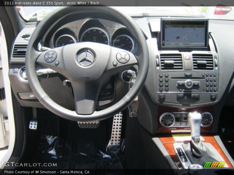 Arctic White / Black 2011 Mercedes-Benz C 350 Sport