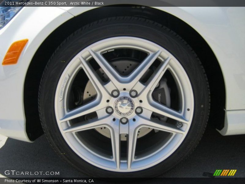 Arctic White / Black 2011 Mercedes-Benz C 350 Sport
