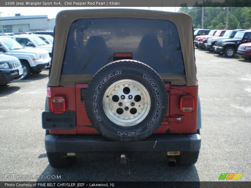 Chili Pepper Red Pearl / Khaki 1998 Jeep Wrangler Sport 4x4