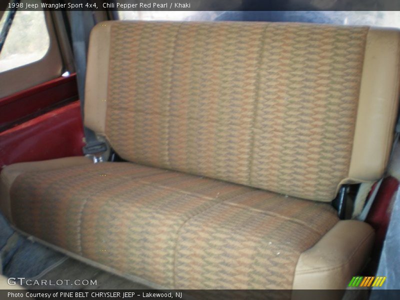 Chili Pepper Red Pearl / Khaki 1998 Jeep Wrangler Sport 4x4