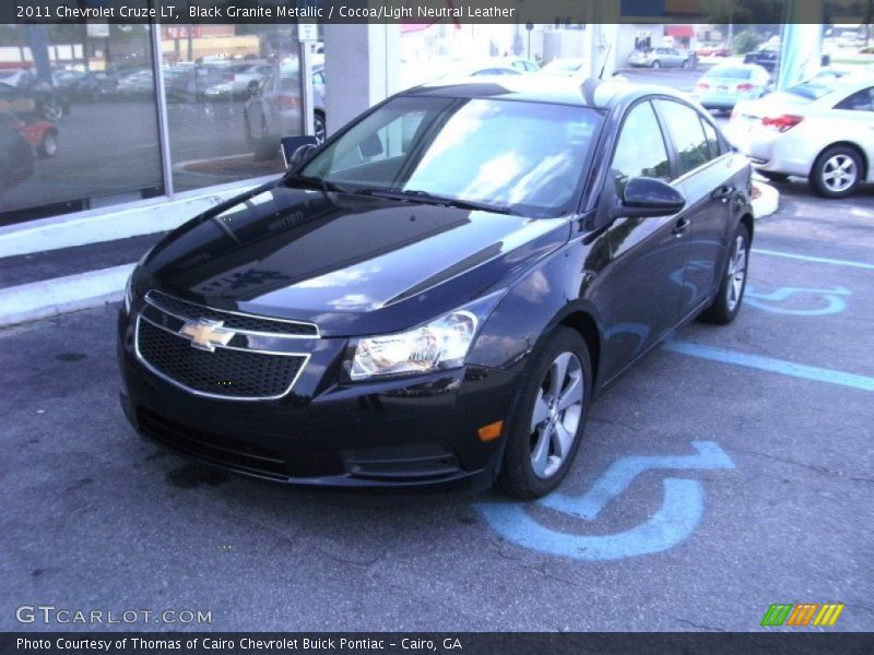 Black Granite Metallic / Cocoa/Light Neutral Leather 2011 Chevrolet Cruze LT