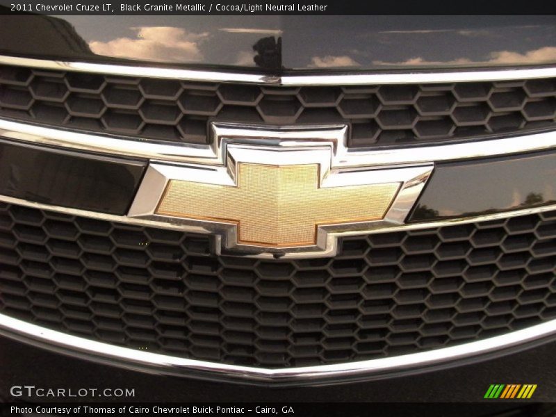 Black Granite Metallic / Cocoa/Light Neutral Leather 2011 Chevrolet Cruze LT