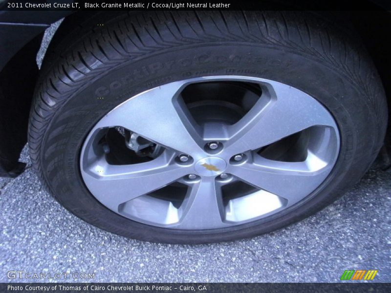 Black Granite Metallic / Cocoa/Light Neutral Leather 2011 Chevrolet Cruze LT