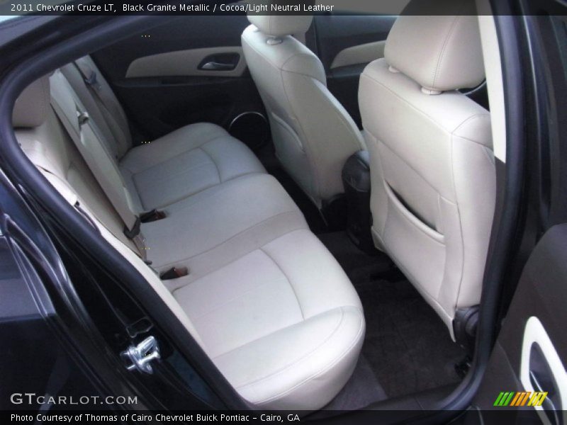 Black Granite Metallic / Cocoa/Light Neutral Leather 2011 Chevrolet Cruze LT