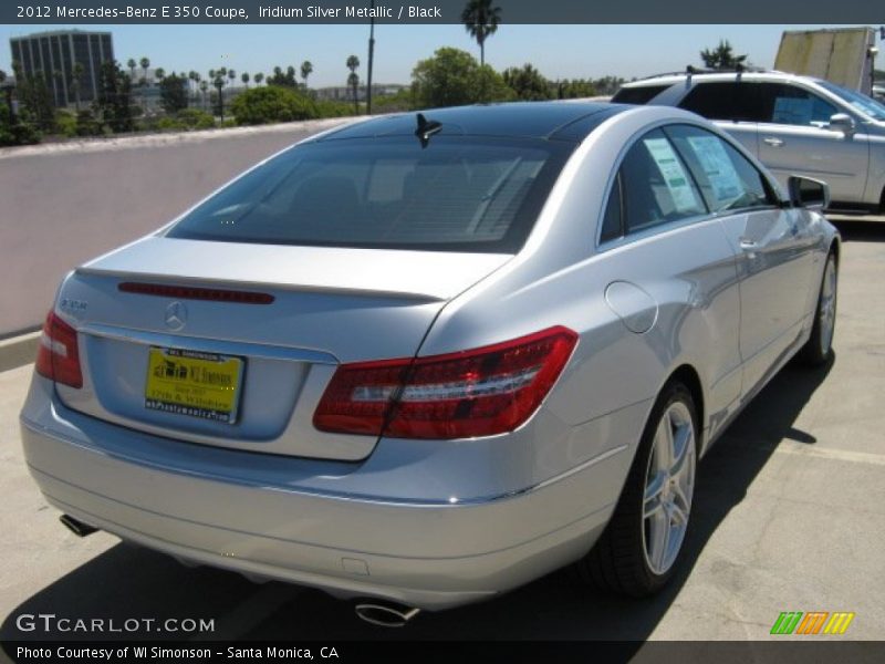 Iridium Silver Metallic / Black 2012 Mercedes-Benz E 350 Coupe