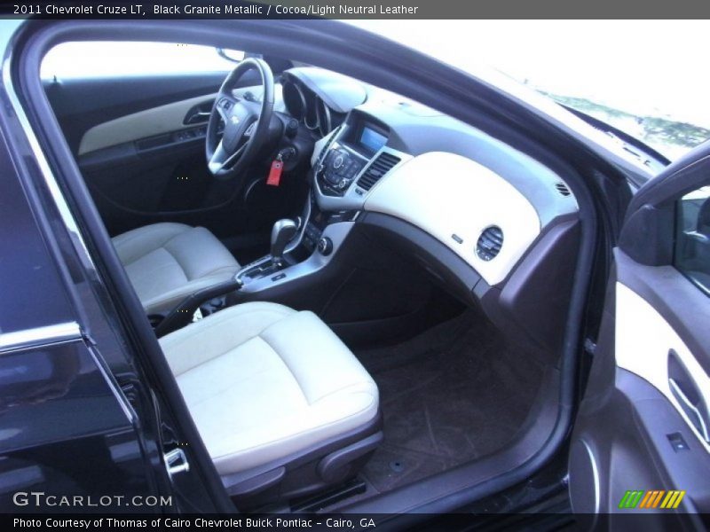 Black Granite Metallic / Cocoa/Light Neutral Leather 2011 Chevrolet Cruze LT