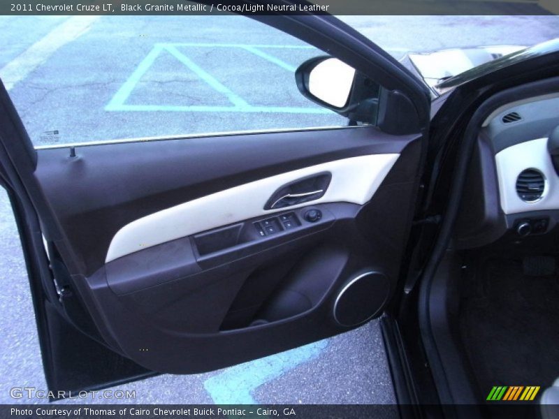 Black Granite Metallic / Cocoa/Light Neutral Leather 2011 Chevrolet Cruze LT