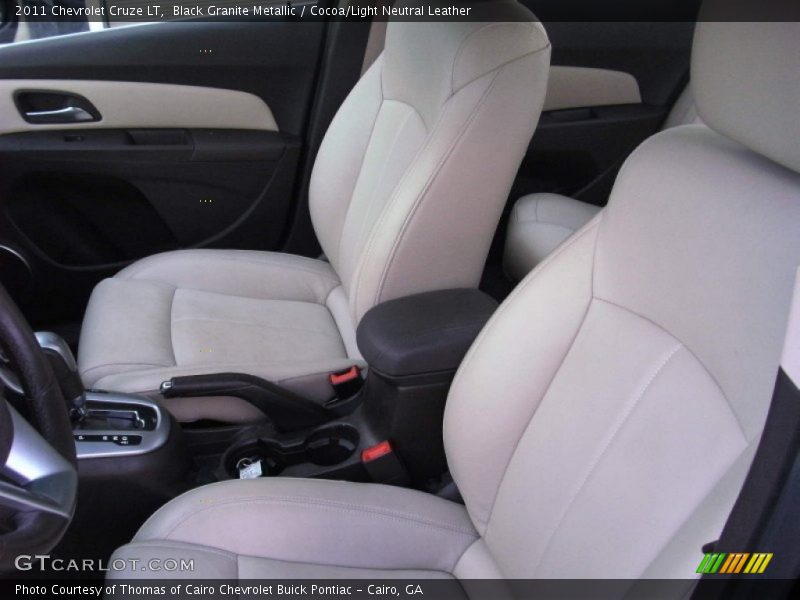 Black Granite Metallic / Cocoa/Light Neutral Leather 2011 Chevrolet Cruze LT