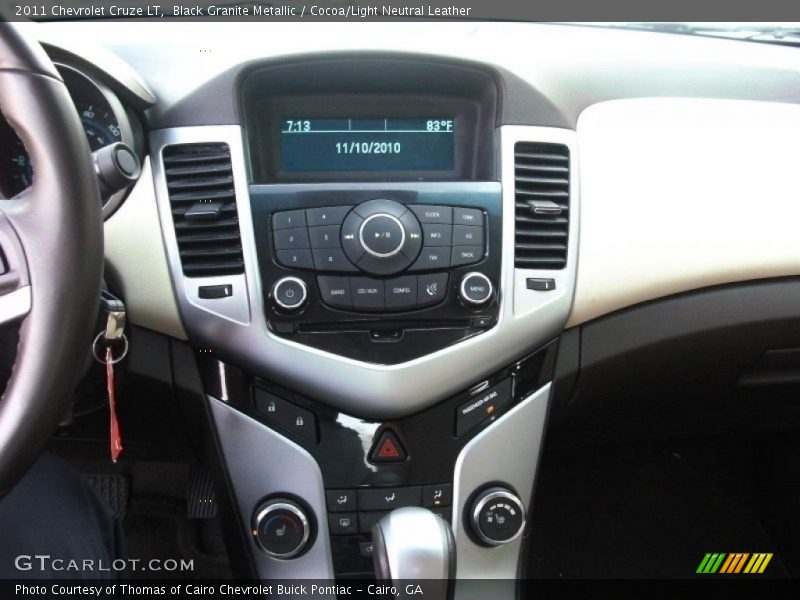 Black Granite Metallic / Cocoa/Light Neutral Leather 2011 Chevrolet Cruze LT