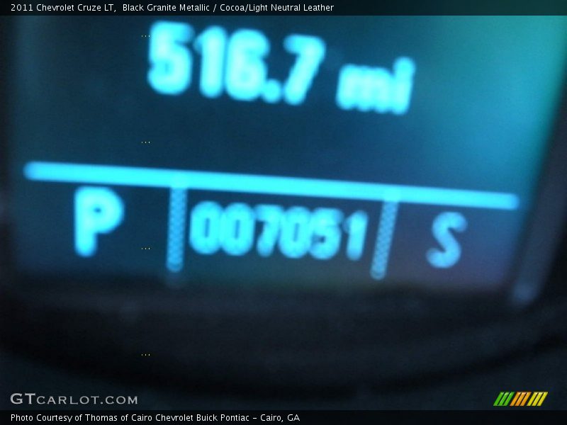 Black Granite Metallic / Cocoa/Light Neutral Leather 2011 Chevrolet Cruze LT